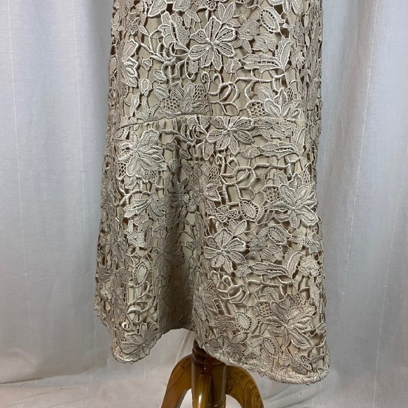 NEW Lauren Ralph Lauren Women's Size 8 Dress Foiled Lace Floral Cocktail Party - Picture 4 of 9